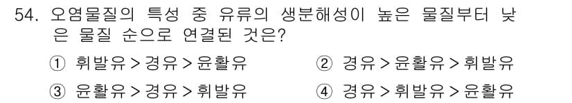 토양환경기사 2016년 54번 - 정답과 핵심 포인트를 검수 중인 기출문제