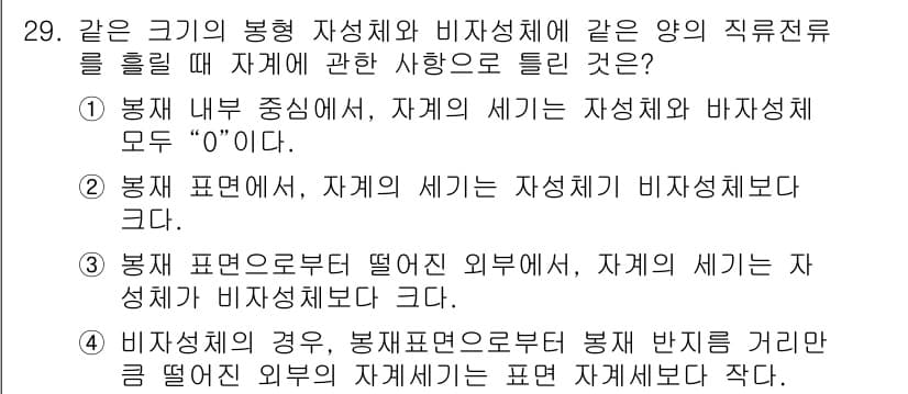 자기비파괴검사기사(구) 2015년 29번 - 정답과 핵심 포인트를 검수 중인 기출문제