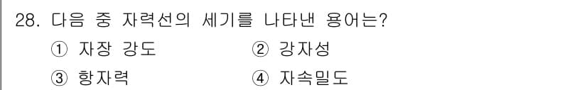 자기비파괴검사기사(구) 2016년 28번 - 정답과 핵심 포인트를 검수 중인 기출문제