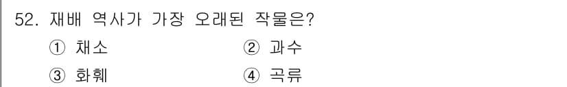 종자기능사 2015년 52번 - 정답과 핵심 포인트를 검수 중인 기출문제