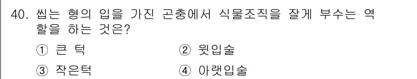 식물보호산업기사 2017년 40번 - 정답과 핵심 포인트를 검수 중인 기출문제