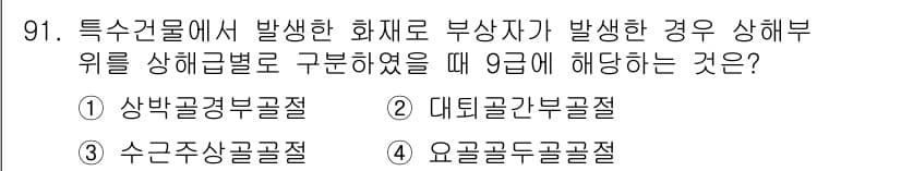 화재감식평가기사 2015년 91번 - 정답과 핵심 포인트를 검수 중인 기출문제