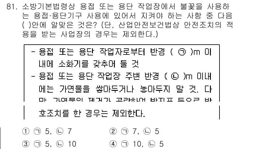 화재감식평가기사 2017년 81번 - 정답과 핵심 포인트를 검수 중인 기출문제