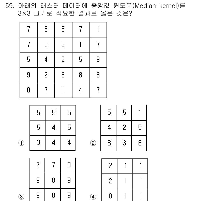 측량및지형공간정보산업기사 2017년 59번 - 정답과 핵심 포인트를 검수 중인 기출문제