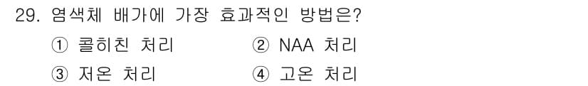 종자기사 2018년 29번 - 정답과 핵심 포인트를 검수 중인 기출문제