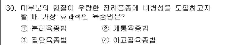 종자기사 2018년 30번 - 정답과 핵심 포인트를 검수 중인 기출문제