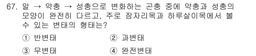 종자기사 2018년 67번 - 정답과 핵심 포인트를 검수 중인 기출문제