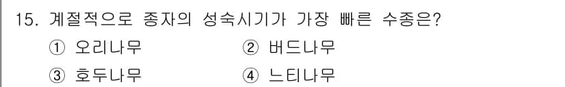 산림산업기사(구60문항) 2018년 15번 - 정답과 핵심 포인트를 검수 중인 기출문제