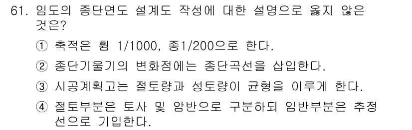 산림산업기사(구60문항) 2018년 61번 - 정답과 핵심 포인트를 검수 중인 기출문제