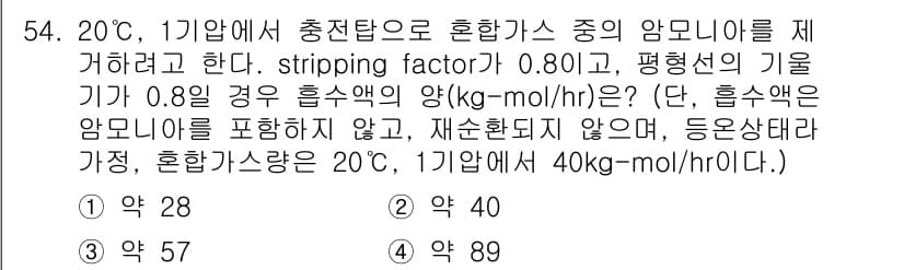대기환경산업기사 2017년 55번 - 정답과 핵심 포인트를 검수 중인 기출문제