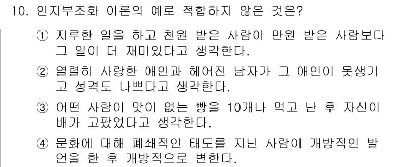 임상심리사_2급 2018년 10번 - 정답과 핵심 포인트를 검수 중인 기출문제