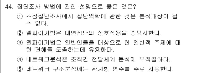 사회복지사_1급(1교시)(구) 2018년 44번 - 정답과 핵심 포인트를 검수 중인 기출문제