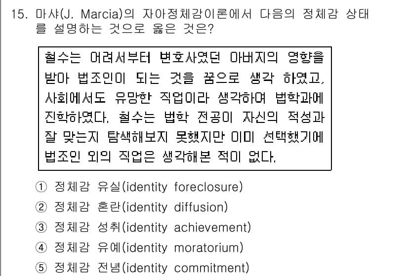 사회복지사_1급(1교시) 2018년 15번 - 정답과 핵심 포인트를 검수 중인 기출문제
