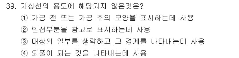 기계설계산업기사 2018년 39번 - 정답과 핵심 포인트를 검수 중인 기출문제