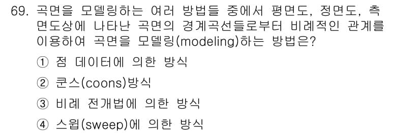 기계설계산업기사 2018년 69번 - 정답과 핵심 포인트를 검수 중인 기출문제