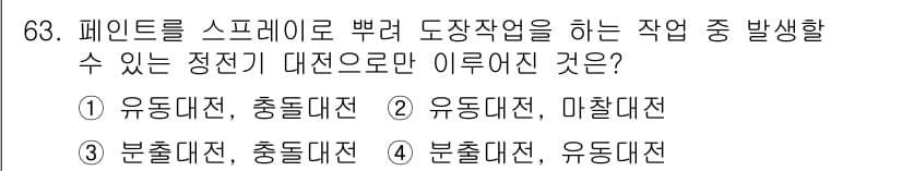 산업안전산업기사 2018년 63번 - 정답과 핵심 포인트를 검수 중인 기출문제
