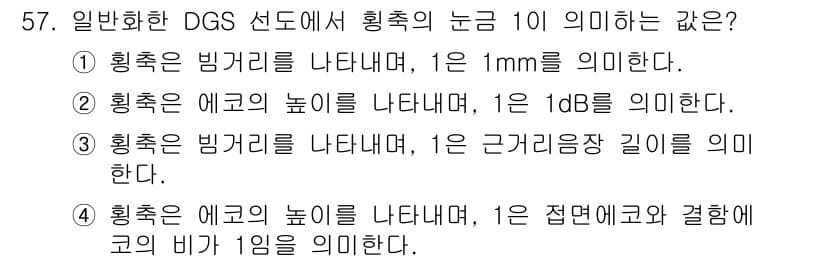 초음파비파괴검사기사 2018년 57번 - 정답과 핵심 포인트를 검수 중인 기출문제