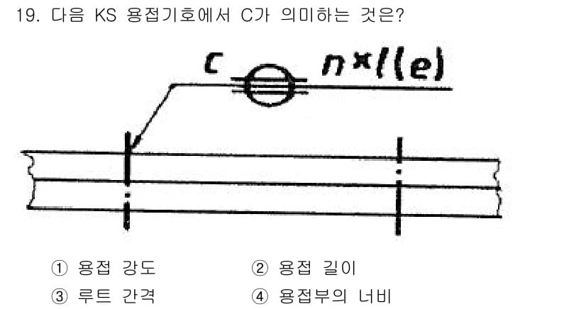 용접산업기사 2018년 19번 - 정답과 핵심 포인트를 검수 중인 기출문제