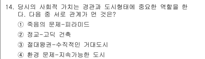 조경산업기사 2018년 14번 - 정답과 핵심 포인트를 검수 중인 기출문제