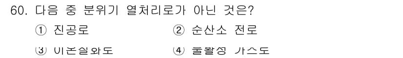 열처리기능사 2015년 60번 - 정답과 핵심 포인트를 검수 중인 기출문제