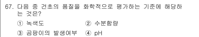 축산기사 2018년 67번 - 정답과 핵심 포인트를 검수 중인 기출문제