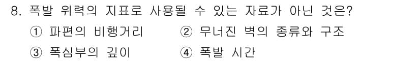 화재감식평가기사 2018년 8번 - 정답과 핵심 포인트를 검수 중인 기출문제
