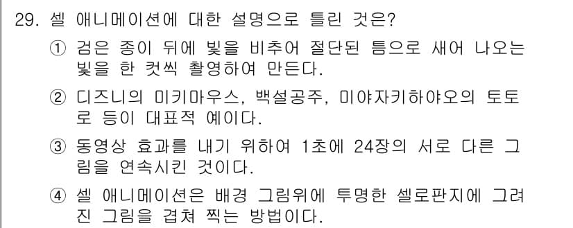 컬러리스트산업기사 2018년 29번 - 정답과 핵심 포인트를 검수 중인 기출문제