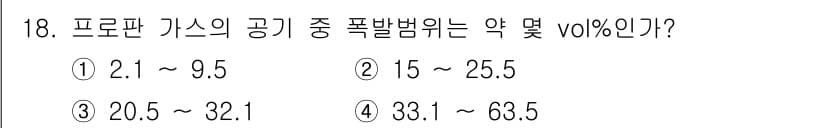 소방설비산업기사(기계) 2018년 18번 - 정답과 핵심 포인트를 검수 중인 기출문제
