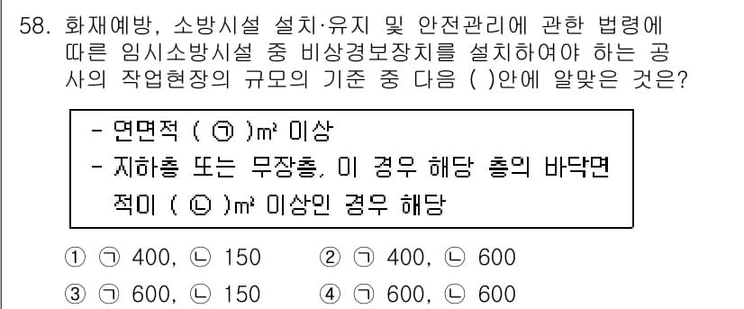 소방설비산업기사(기계) 2018년 58번 - 정답과 핵심 포인트를 검수 중인 기출문제