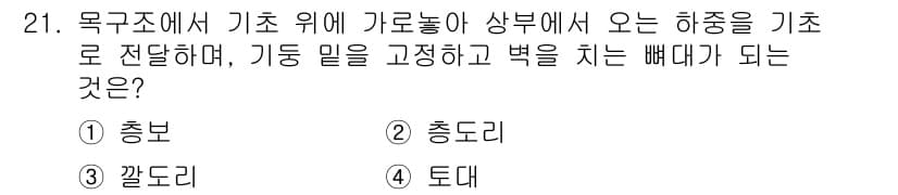 건축산업기사 2018년 21번 - 정답과 핵심 포인트를 검수 중인 기출문제