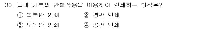 시각디자인산업기사 2015년 30번 - 정답과 핵심 포인트를 검수 중인 기출문제