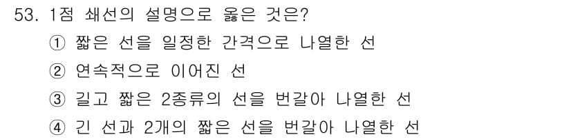 시각디자인산업기사 2015년 53번 - 정답과 핵심 포인트를 검수 중인 기출문제