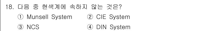 시각디자인산업기사 2017년 18번 - 정답과 핵심 포인트를 검수 중인 기출문제