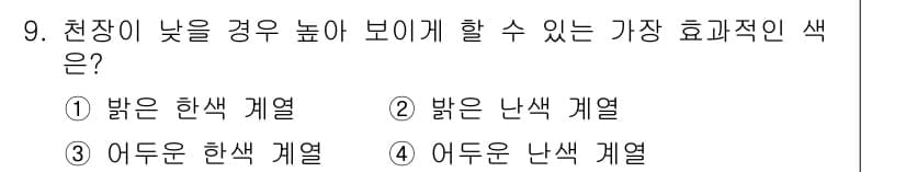 시각디자인산업기사 2018년 9번 - 정답과 핵심 포인트를 검수 중인 기출문제