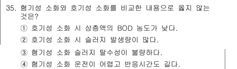 폐기물처리산업기사 2015년 35번 - 정답과 핵심 포인트를 검수 중인 기출문제
