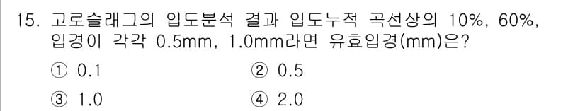 폐기물처리산업기사 2016년 15번 - 정답과 핵심 포인트를 검수 중인 기출문제