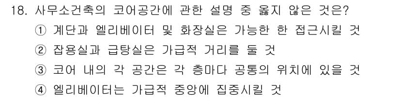 건축설비산업기사 2015년 18번 - 정답과 핵심 포인트를 검수 중인 기출문제