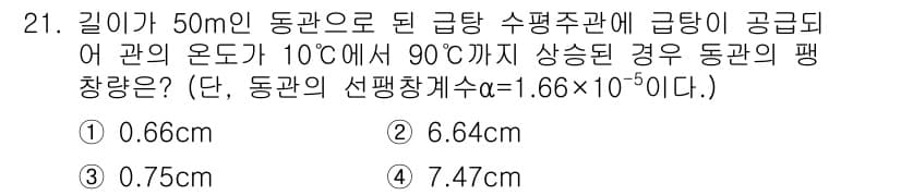건축설비산업기사 2015년 21번 - 정답과 핵심 포인트를 검수 중인 기출문제