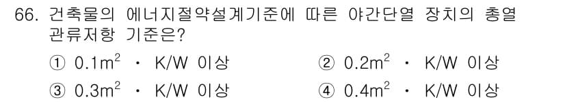 건축설비산업기사 2015년 66번 - 정답과 핵심 포인트를 검수 중인 기출문제
