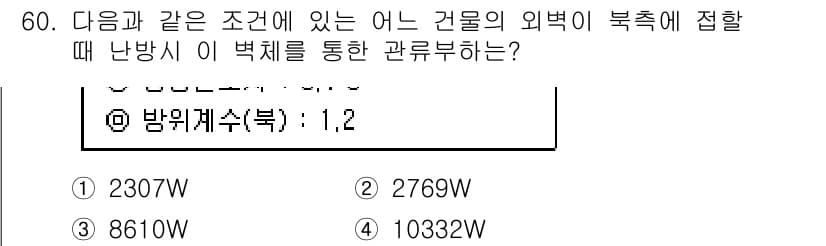 건축설비산업기사 2016년 60번 - 정답과 핵심 포인트를 검수 중인 기출문제