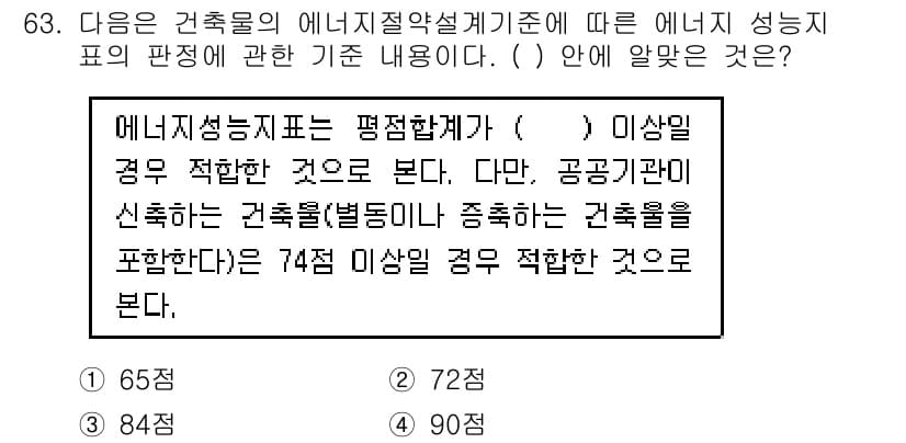 건축설비산업기사 2018년 63번 - 정답과 핵심 포인트를 검수 중인 기출문제