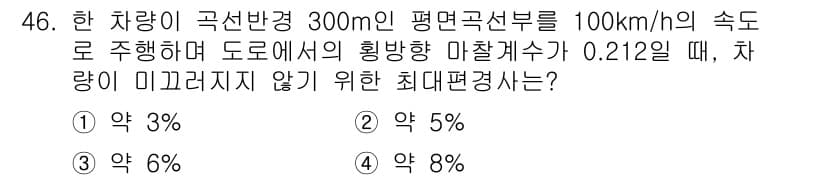 교통기사 2016년 46번 - 정답과 핵심 포인트를 검수 중인 기출문제