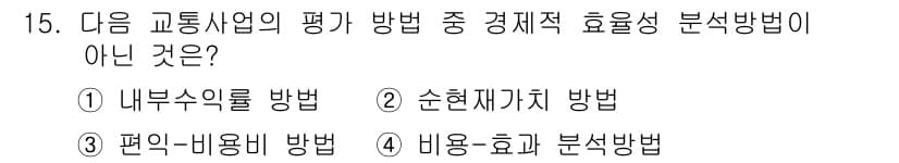 교통기사 2018년 15번 - 정답과 핵심 포인트를 검수 중인 기출문제