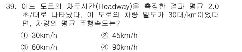 교통기사 2018년 39번 - 정답과 핵심 포인트를 검수 중인 기출문제