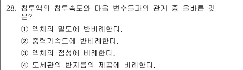 침투비파괴검사산업기사(구) 2018년 28번 - 정답과 핵심 포인트를 검수 중인 기출문제