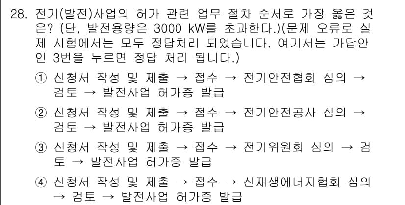 신재생에너지발전설비산업기사 2018년 28번 - 정답과 핵심 포인트를 검수 중인 기출문제