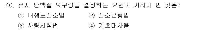 축산산업기사 2017년 40번 - 정답과 핵심 포인트를 검수 중인 기출문제