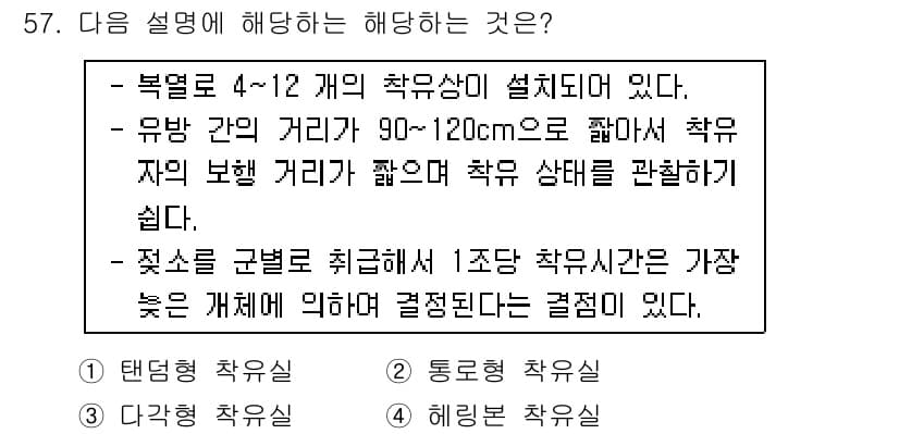 축산산업기사 2018년 57번 - 정답과 핵심 포인트를 검수 중인 기출문제