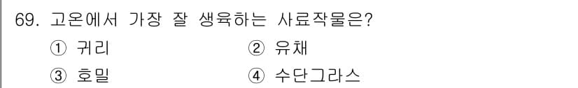축산산업기사 2018년 69번 - 정답과 핵심 포인트를 검수 중인 기출문제