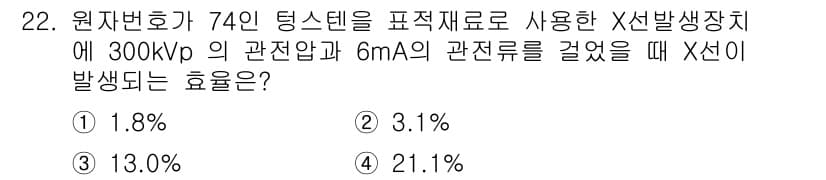 방사선비파괴검사기사(구) 2015년 22번 - 정답과 핵심 포인트를 검수 중인 기출문제